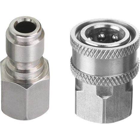 Tool Daily Hochdruckreiniger-adapter, 3/8 Zoll Schnellverbindungssatz, Innengewinde, Edelstahl, 5000 Psi