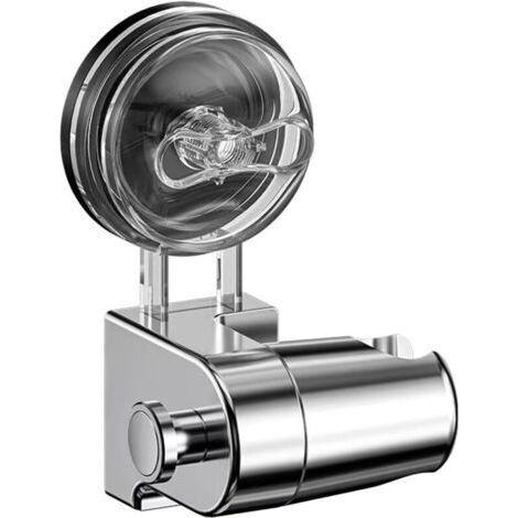 Duschkopfhalter, 180° Verstellbarer Saugnapf-duschhalter Mit Haken, Abnehmbarer Und Wiederverwendbarer Duschkopfhalter, Starke Adsorption, Universeller Duschkopfhalter Ohne Bohren