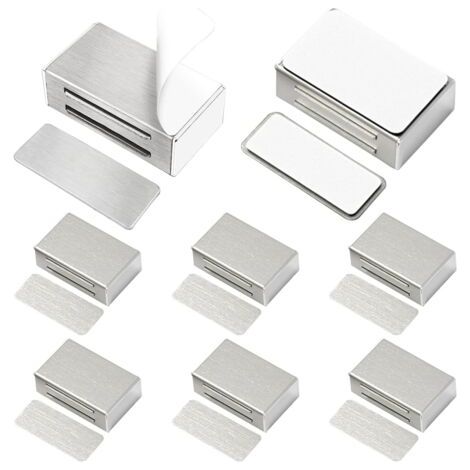 8er-pack Selbstklebende Magnetische Schranktürschnäpper, Aktualisierte Magnetische Türschnalle, Keine Schrauben, Kein Bohren Erforderlich.