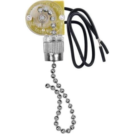 2 Stück (silber) Ze-109 Unterbrecher Für Deckenventilator-lüfter Mit Schnur-unterbrecher Für Deckenventilator-lüfter, 2 Stück