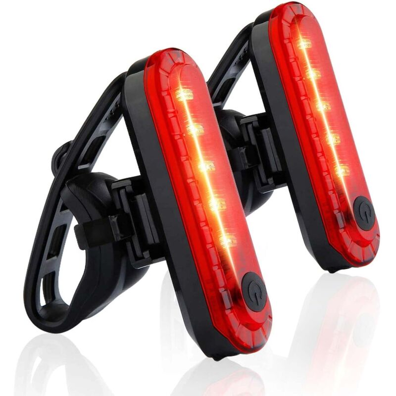 Wiederaufladbare Fahrrad-rücklichter (2er-pack), Rotes Rücklicht Für Nachtfahrten, Fahrrad-rücklichter Mit Hervorragender Akkulaufzeit, Einfach An Jedem Anhänger Zu Installieren