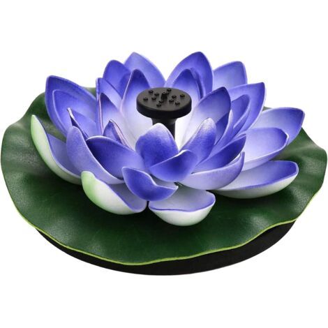Solarbrunnen Für Das Wasser, Schwimmbrunnen Für Den Garten, Schwimmbecken, Innenwasserbrunnen Und Eine Lotus-kaskade