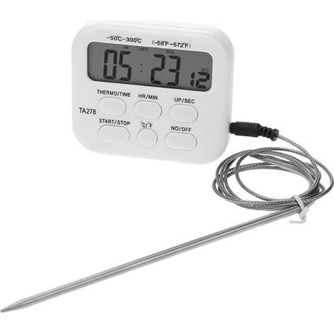 Lcd-digitalthermometer-hygrometer, Elektronisches Sondenthermometer Für Lebensmittel