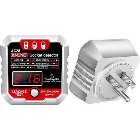 Testeur Der Preise Aneng Mit Angezeigtem Lcd-anzeigefeld Der Spannung: Testen Sie Die Elektrische Sicherheit Im Haus.