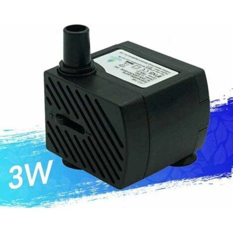 48gph [180l/h] 3w Ultra-leise Wasserpumpe – Für Aquarium, Fischteich, Garten, Brunnen Usw.