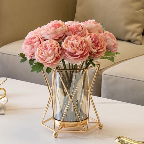 Elegante Vase Aus Schmiedeeisen – Ideal Für Romantische Abendessen, Kronleuchter Und Innendekoration