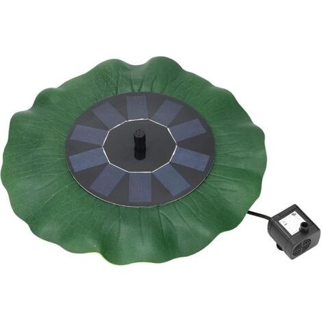Fontaine De Fontaine - Qualitätsfabrikation - Kompakte Struktur - Solarbrunnen - Gartenzubehör - Aquarium (mit Batterie Li 800 Ma/lotus)