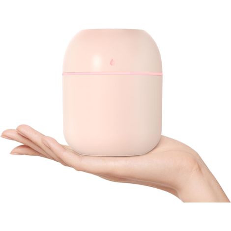 Tragbarer Mini-luftbefeuchter, Usb-luftbefeuchter Für Büropersonal, Zwei Brumisierungsmodi (220 Ml, Rosa).