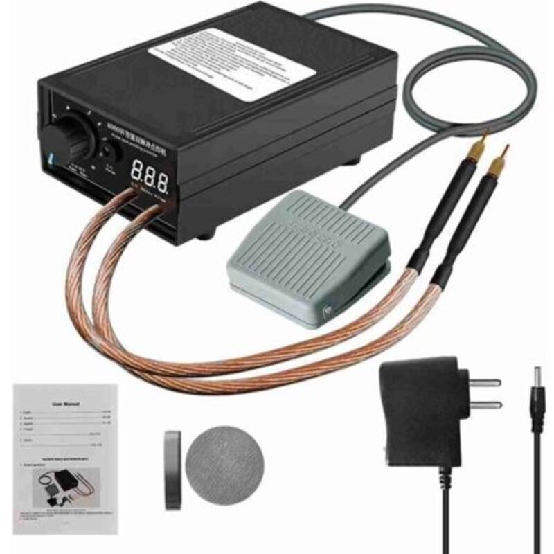 Einstellbarer Punkt Für 8000-w-batterien, Tragbarer 0,1-0,3-mm-punkt-halter Mit Doppelter Impulsauslösung Von 1 Bis 9 Minuten, Einstellbar Für Die Herstellung Von Batteriesätzen