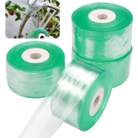 4 Stück Rubans De Greffage, 100 M × 3 Cm Ruban Greffage Transparent, Rouleaux De Ruban Greffage, Ruban De Greffa Biologisch Abbaubar