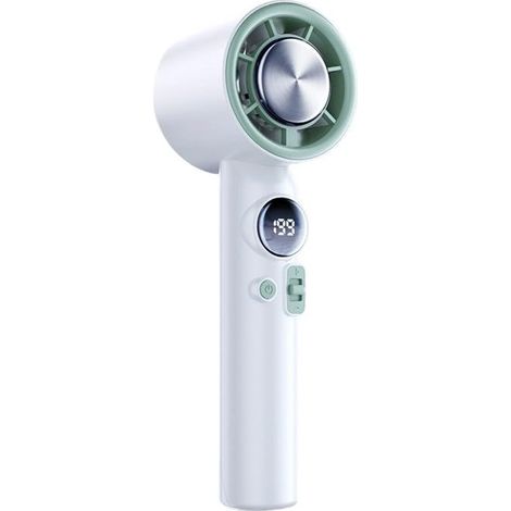 Tragbares Mini-ventilator – Kompakt Und Leistungsstark, Wiederaufladbares, Batteriebetriebenes Beatmungsgerät, Ideal Für Reisen, Am Strand, Im Büro Und Im Haus (weiß)