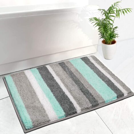 Absorbierendes Badezimmer-tapis, 50 X 80 Cm, Badezimmer-badewannen-antiderapant Für Wasch- Und Maschinenwaschbares Bad, Badezimmer-badematte, Duschbadewanne Und Mikrofaser-badewanne Für Schlafzimmer U