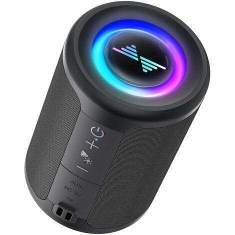 Kleines Tragbares Bluetooth-gerät Mit Beleuchtung, Tws-surround-stereo, Usb-c-anschluss, Bluetooth 5.3, Ohne Innen- Und Außenbeleuchtung, Ideal