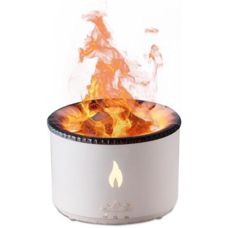 Volcano Flame Aroma-diffusor-luftbefeuchter: 360 Ml Großer Ultraschall-duftdiffusor Für Ätherische Öle, Schlafzimmer, Heimbüro