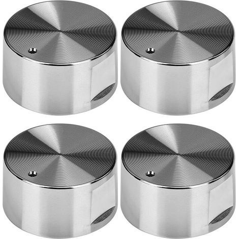 4 Stück Universal-gasknopf Aus Metall, 6 Mm, Für Backofen, Herd Und Kochplatten