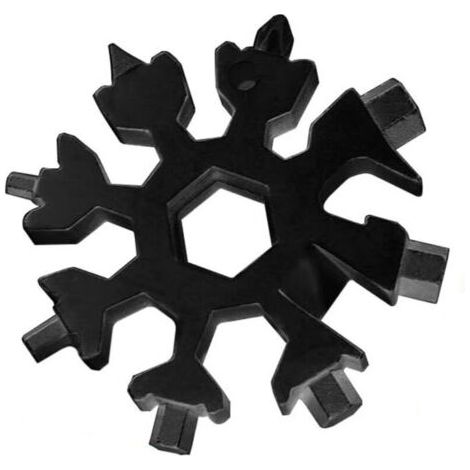 Set Mit 2 Schneeflocken-multitools Aus Edelstahl, Kompakte Größe