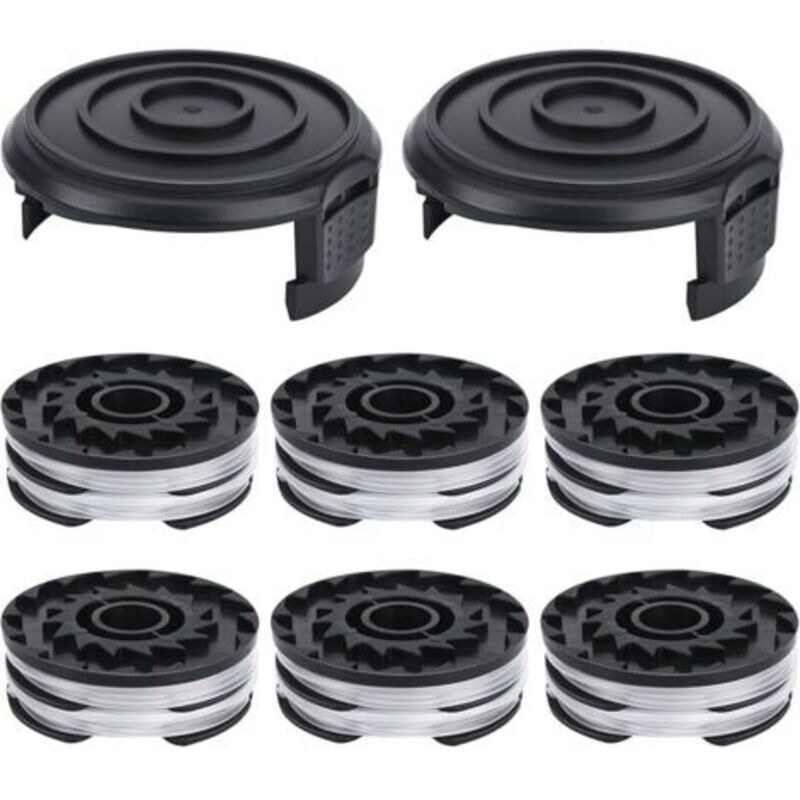 Lot Von 8 Kompatiblen Fil-spulen Mit Elektrischen Coupé-bordüren Parkside Lidl Prt 550 A1, Prt 550 A2, Prt 550 A3, Prt 550 A5, Prt 550 B6, Prta 20-li B2, Prta 20-li C3 Länge 10 M Ø