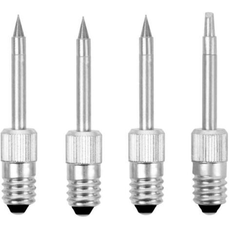 4er-pack Ersatz-lötzubehör Für 8-w-usb-lötspitzen, Tragbare Lötspitzen Für Reparaturarbeiten (e10-b3 Runde Spitze + E10-c1 Hufeisenspitze)