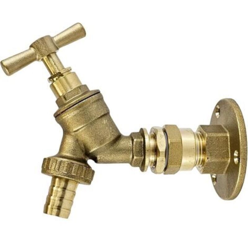 Außengarten-robinet 1/2 Mit Brautwand Aus 15-mm-wickeltuch Oder 15-mm-kunststoff-wickeltuch (robinett Mit Badwanne)