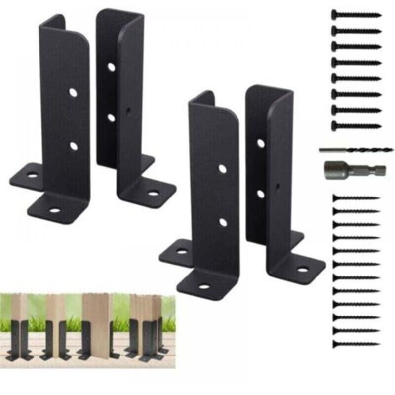 Stützen Für Verstellbare Terrassendächer, Ensemble Aus 4 Stützen Für Die Basis Des Poteau, Stützen Für Pergola Für Poteaux Von 38x38 / 50x50 / 50x101 / 101x101mm, Balustrade Für Die Terrasse, Boîte Au