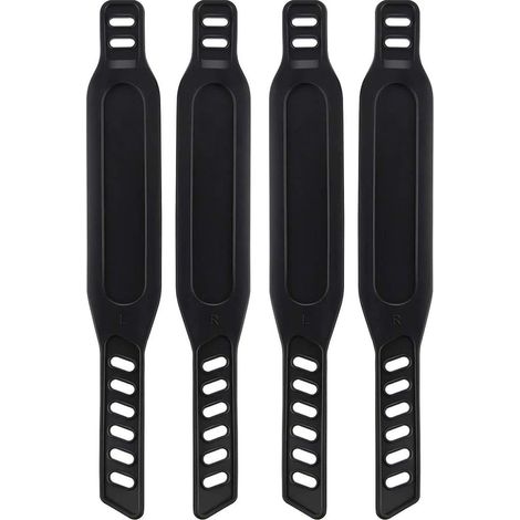 Pedalgurte Für Heimtrainer, Leicht Verstellbare Gummiriemen, Universalgurte Für Heimtrainer Oder Fitnessstudio, 2 Paar, Schwarz –