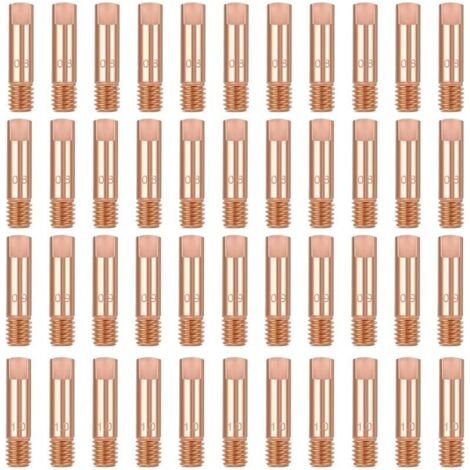 40 Kontakt- Und Kupferkontaktstücke, Kontaktschweißrohr-kontaktstift, 0,8 Mm, 0,9 Mm, 1,0 Mm, Schweißbrenner-verbrauchsmaterialien Für 15ak Mig