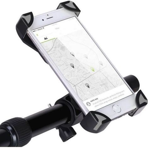 Fahrrad-smartphone-halterung, Mtb-fahrrad-handyhalterung, 360 Drehbar, Universell Und Verstellbar, Für 10,2–16,5 Cm (4–6,5 Zoll) Große Mobiltelefone, Grau