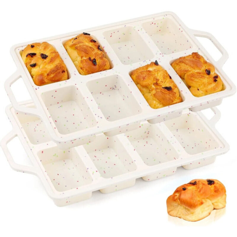 Silikon-kuchenformen, 2er-set, Lebensmittelqualität, Weiß –