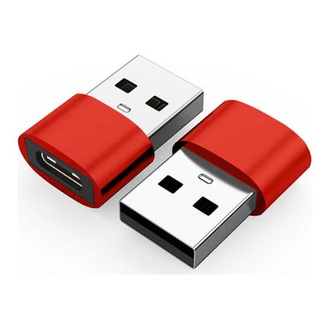 Usb-auf-usb-c-adapter, 2 Stück, Typ-c-buchse Auf Usb-a-stecker, Konverter-ladegerät