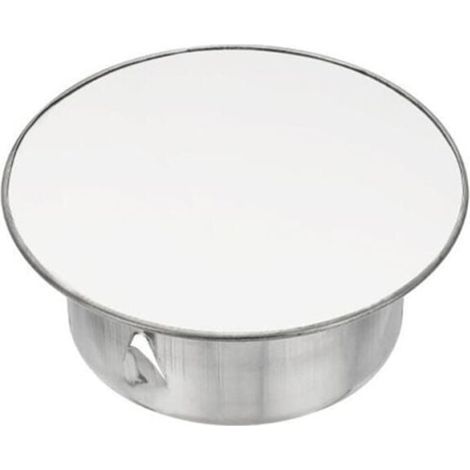 Schornsteinabdeckung, Einstellbare Dichtheit, Runde Lochabdeckung, Geeignet Für Rohrdurchmesser 90 Mm, Silber – 1 Stück