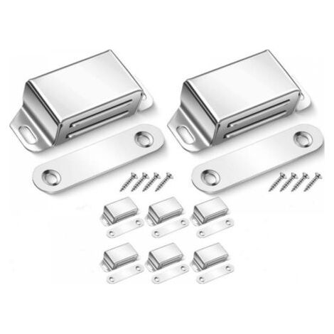 8er-pack Magnetische Türschnäpper Aus Edelstahl Für Schrank, Schublade, Küche, Badezimmer, Schrank, Schublade, Kleiderschrank