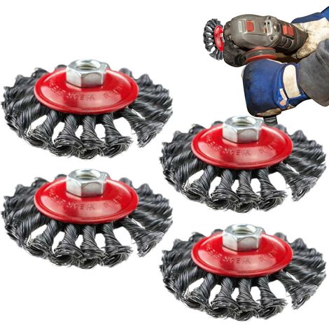 Metallisches Rouge Für Winkel-meuleuse, Winkel-meule, Metall-route Für Winkel-meuleuse Roue En Fil Solid For Meuleuse, Brosse
