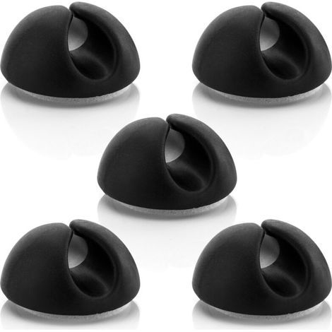 5x Kabelbinder, Kabelhalter, Kabelmanagement, Kabelfixierung, Kabel-organizer Für Kabel Bis Zu 8 Mm, Kabelbinder, Kabelfixierung, Kabelmanagement, Schwarz