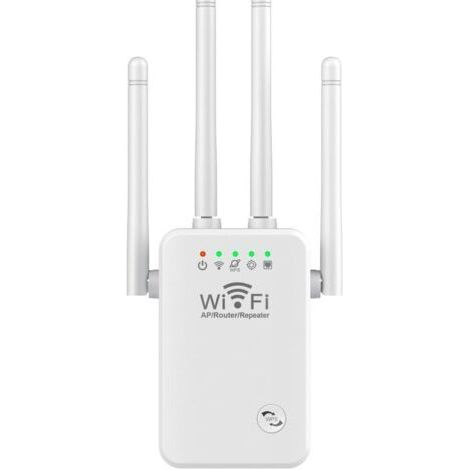Wlan-repeater Mit 4 Antennen, 2,4 G Wlan, 300 M, Weißer Signal-verstärker