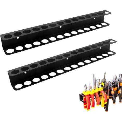 2-teiliger Zusammengebauter Werkzeug-organizer, Wandmontierter Metall-werkzeughalter, Rollender Werkzeughalter Für Schraubendreher, Schraubenschlüssel, Hammerhalter, Handwerkzeug Für Werkstatt, Schupp