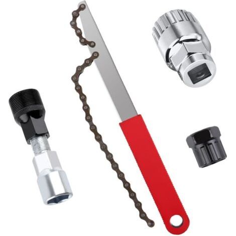 Werkzeuge Zur Demontage Des Fahrrad-kassetten-kits, Fahrrad-fouet-à-chain Mit Extracteur De Couronne Dentée, Extracteur Manivelle De Vélo Et Remover De Pédalier, Extracteur De Couronne À Vissée Kit