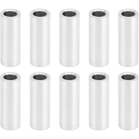 10 Stück Runde Abstandshalter Aus Aluminiumlegierung Ohne Gewindehalterung, 6 Mm Außendurchmesser, Länge 16 Mm