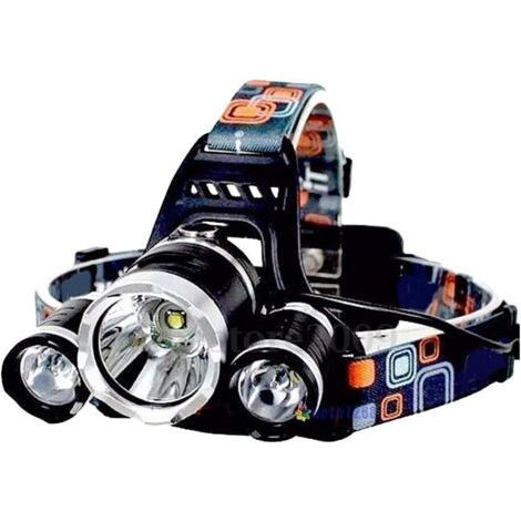 Wiederaufladbare Wasserdichte Led-stirnlampe 1t6+2r5 Angel-stirnlampe Weiß