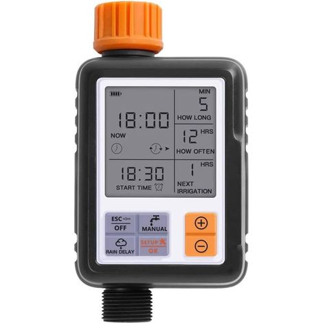 Elektronischer Automatischer Bewässerungstimer Mit Lcd-display, Automatischer Bewässerungsregler Für Gärten Im Freien
