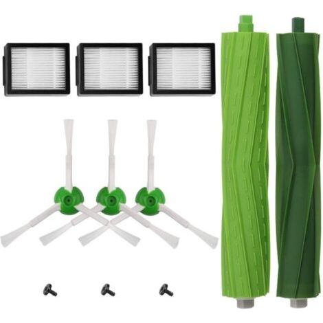 Packung Mit 11 Zubehörteilen, Kompatibel Mit Roomba I7/i7+ Und E5/e6/e7 – Ersatzbürsten, Filter Und Rollen