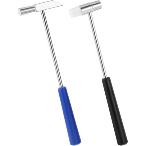 Set Mit 2 Mini-doppelhämmern, Leichter Bastelhammer Aus Kunststoff, Metallschmuck, Musikinstrumente, Kunsthandwerk, Uhren, Reparatur Von Kleingeräten
