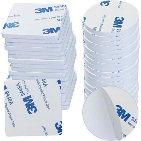 40 Selbstklebende Doppelseitige Mousse-tampons Extra Stark, Doppelseitige, Undurchlässige Tampons Von 3m, Für Das Haus Geeignet, Auf Dem Büro, In Form Von Formen, Runden Und Rechteckigen Formen