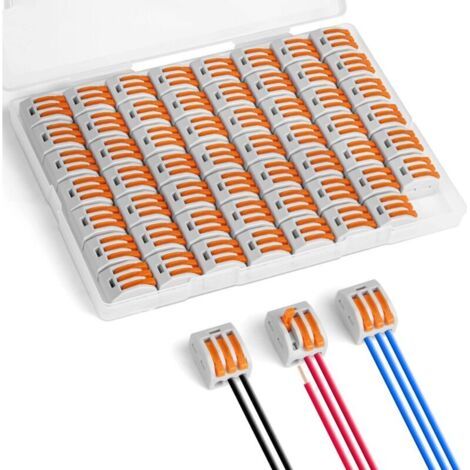 Verbindungsstecker, 55 Stück, 3 Eingänge, Schnelle Stromanschlüsse, Automatischer Stromanschluss Für Stromkreise Mit 28–12 Awg, Pa/pc-zündung