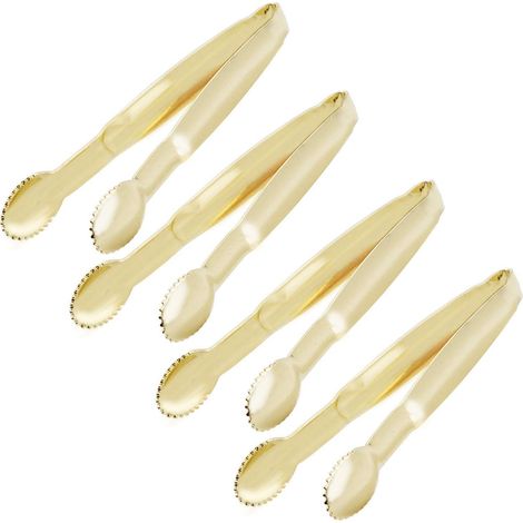 Mini-tischtafel-pinchen Oder 10 Cm Lange Zucker-pinchen, Mini-glasur-pinchen Aus Rostfreiem Edelstahl, Ensemble Aus 4 Stück
