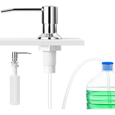 Inox Küchenseifenspender, Seifen- Und Lotionspender, Integrierte Flüssigkeitspumpe, Komplettes 500-ml-schaumpumpenset, Rostfreier Seifenspender Für Küchenspüle