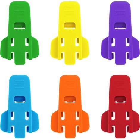 Ouvre-boîtes Manuel Easy En 6 Pièces, Ouvre-boîtes De Bière, Couvercles De Canettes De Boissons En Plastique (6 Farben)
