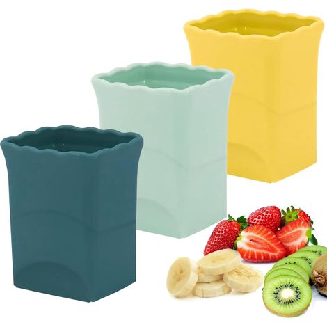 Lot De 3 Coupe-fruits Pour Fraises: Coupes À Fruits Pour Fraises, Œufs, Bananes Et Champignons (lot De 3)