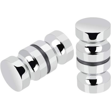2 Edelstahl-schiebetürgriffe Für Die Dusche. Glas-duschtürgriffe