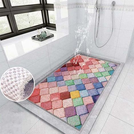 Anti-duschbad-badewanne, 40 X 60 Cm, Doppelt Und Bequem, Aus Glänzendem Und Elegantem Pvc, Mit Häkelarbeit Und Guter Wasserdurchlässigkeit.