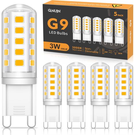 Led-ampulle G9, Weiß, 5 W, 500 Lm, Entspricht Einer Halogenlampe Mit 50 W, Energiesparende Ampulle, Nicht Dimmbar